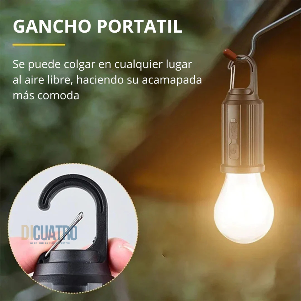 LumiSolar® - 2 Ampolletas Recargables