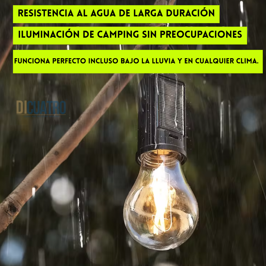LumiSolar® - 2 Ampolletas Recargables