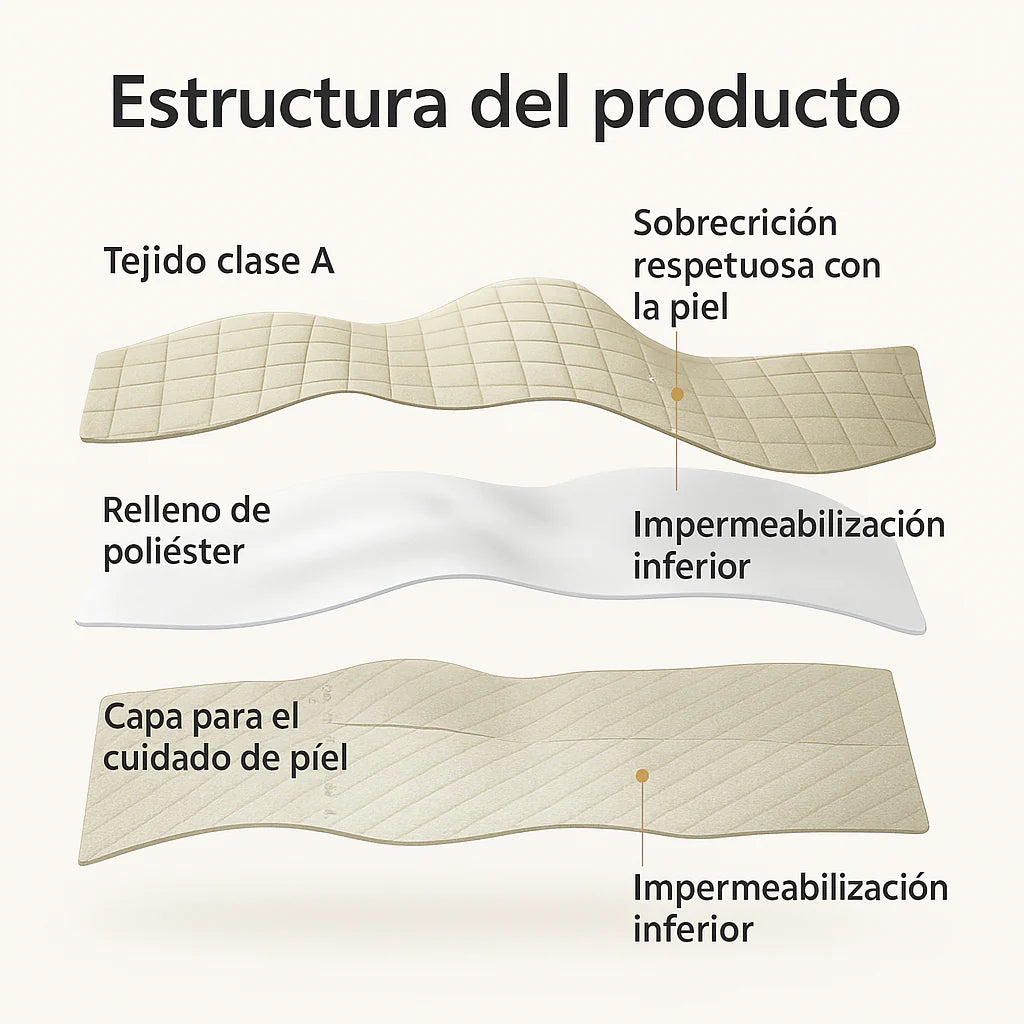 😴 DreamShield® – Cubre colchón impermeable