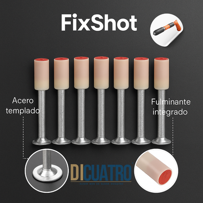 FixShot® - CLAVOS FULMINANTE DE 100 Y 200
