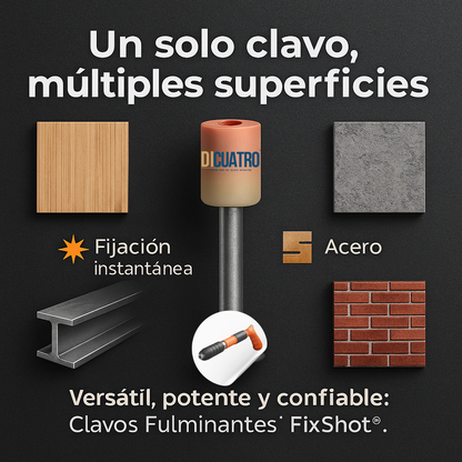 FixShot® - CLAVOS FULMINANTE DE 100 Y 200